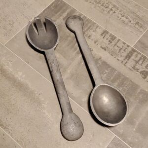 Vintage Aluminum Spoon & Fork Set